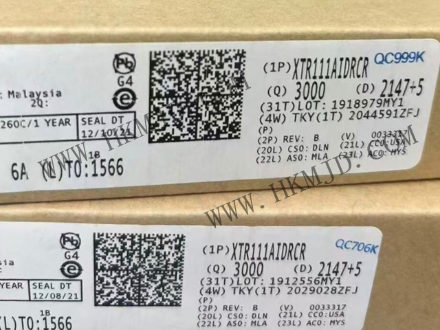 【明佳達現(xiàn)貨】TI德州儀器 XTR111AIDRCR 電壓電流轉換器 原裝正品