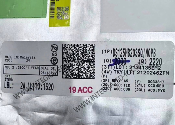 明佳達(dá)電子供應(yīng)TI DS125MB203SQ 雙端口復(fù)用器和扇出緩沖器