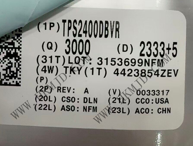 供應(yīng) TI TPS2400DBVR 5.5V過(guò)壓保護(hù)控制器，具備100V輸入瞬態(tài)保護(hù)功能