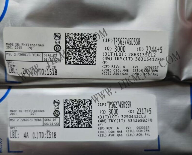 供應(yīng) TI TPS62745DSSR 雙電池降壓轉(zhuǎn)換器，適用于無線應(yīng)用